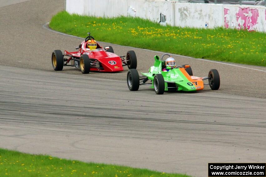 John Hogdal's Citation-Zink Z-16 Formula Ford and Darrell Peterson's LeGrand Mk.21 Formula Ford