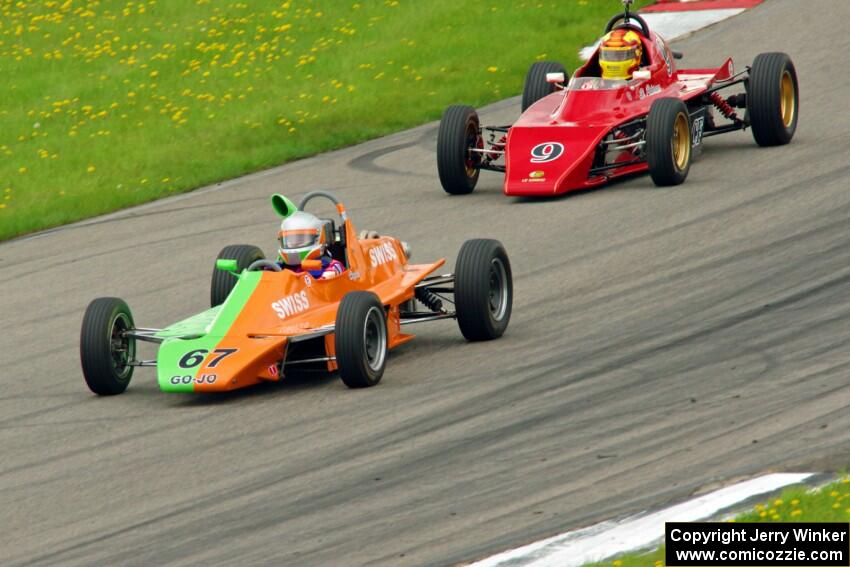 John Hogdal's Citation-Zink Z-16 Formula Ford and Darrell Peterson's LeGrand Mk.21 Formula Ford