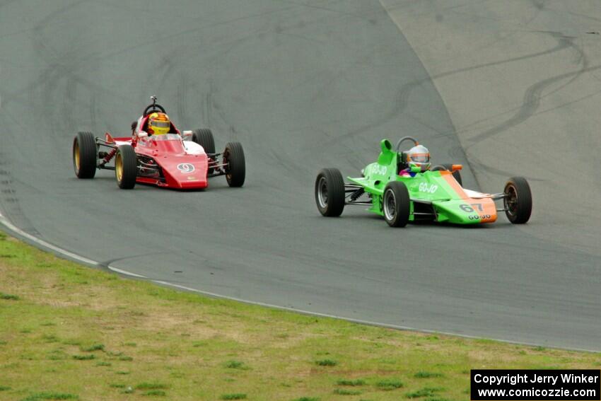 John Hogdal's Citation-Zink Z-16 Formula Ford and Darrell Peterson's LeGrand Mk.21 Formula Ford