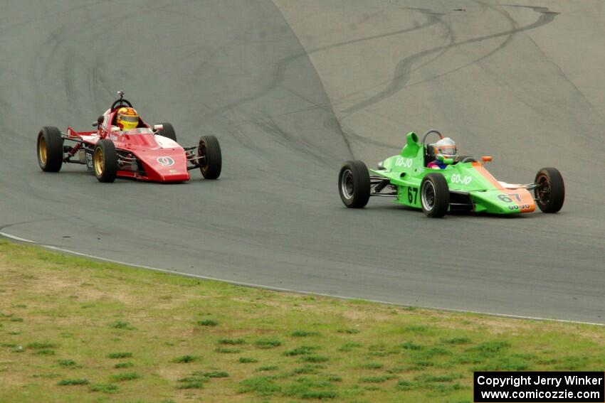 John Hogdal's Citation-Zink Z-16 Formula Ford and Darrell Peterson's LeGrand Mk.21 Formula Ford