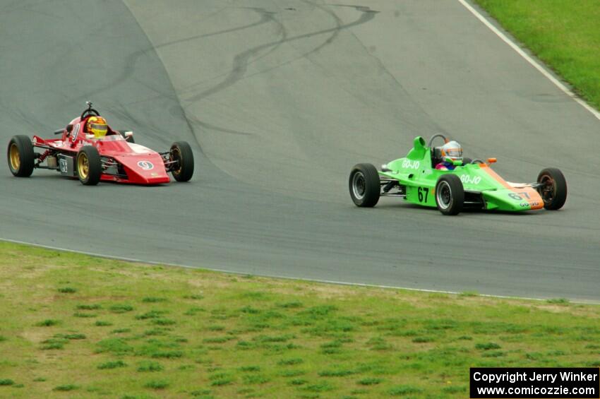 John Hogdal's Citation-Zink Z-16 Formula Ford and Darrell Peterson's LeGrand Mk.21 Formula Ford