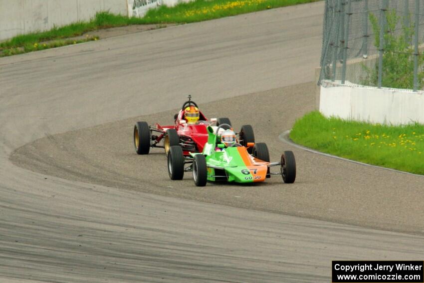 John Hogdal's Citation-Zink Z-16 Formula Ford and Darrell Peterson's LeGrand Mk.21 Formula Ford