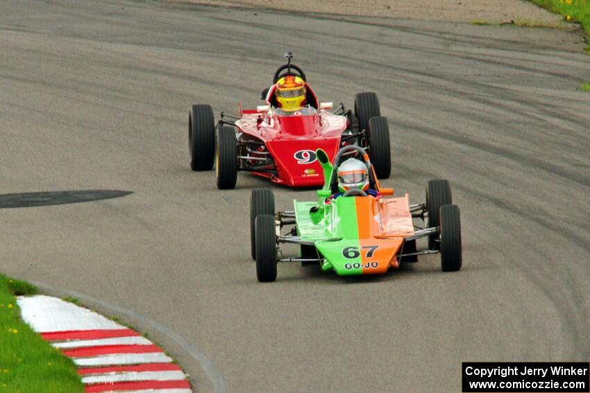 John Hogdal's Citation-Zink Z-16 Formula Ford and Darrell Peterson's LeGrand Mk.21 Formula Ford