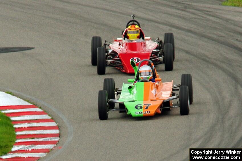 John Hogdal's Citation-Zink Z-16 Formula Ford and Darrell Peterson's LeGrand Mk.21 Formula Ford