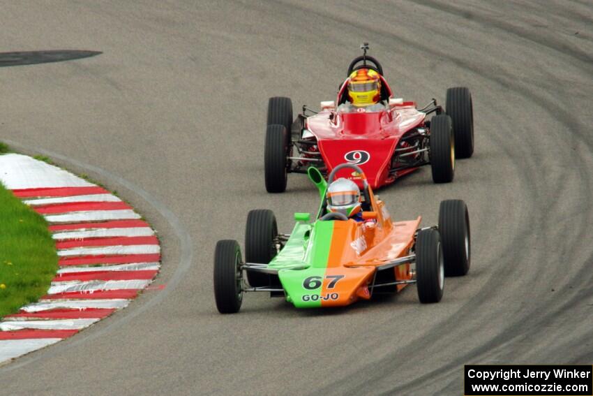 John Hogdal's Citation-Zink Z-16 Formula Ford and Darrell Peterson's LeGrand Mk.21 Formula Ford