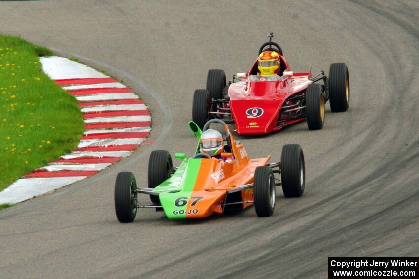 John Hogdal's Citation-Zink Z-16 Formula Ford and Darrell Peterson's LeGrand Mk.21 Formula Ford