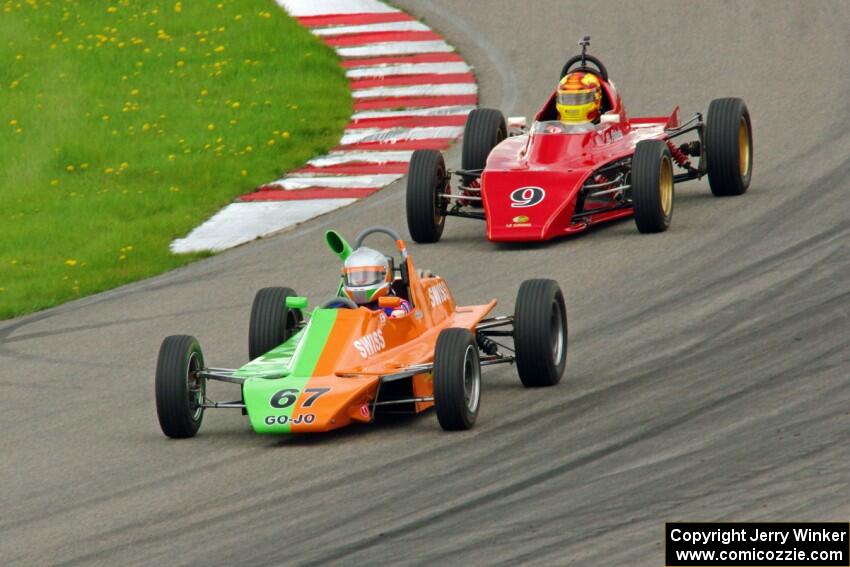 John Hogdal's Citation-Zink Z-16 Formula Ford and Darrell Peterson's LeGrand Mk.21 Formula Ford