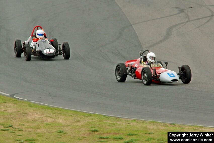 Jim Gaffney's RCA Formula Vee and Jon Belanger's Autodynamics Mk. V Formula Vee