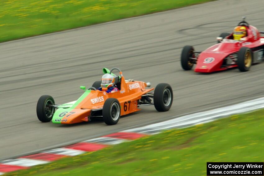 John Hogdal's Citation-Zink Z-16 Formula Ford and Darrell Peterson's LeGrand Mk.21 Formula Ford