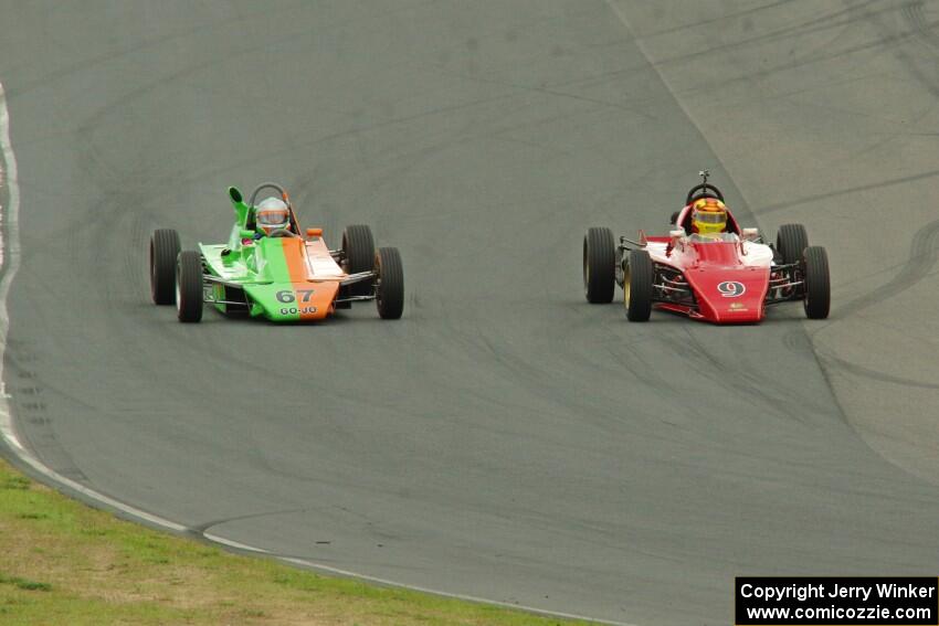 John Hogdal's Citation-Zink Z-16 Formula Ford and Darrell Peterson's LeGrand Mk.21 Formula Ford