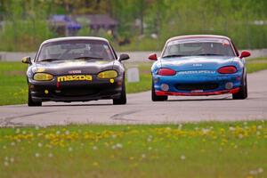 Rick Buan's and Greg Youngdahl's Spec Miata Mazda Miatas