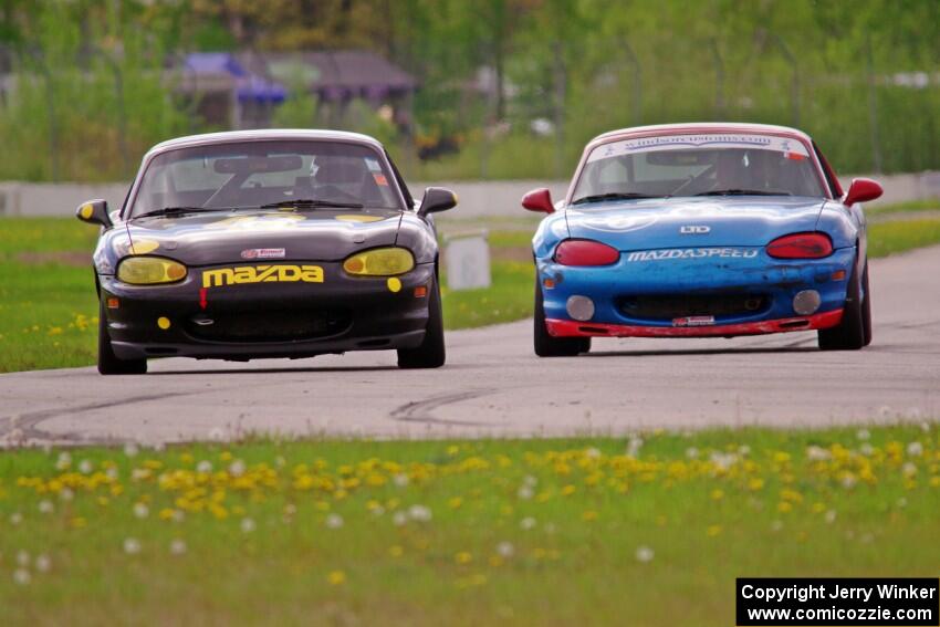 Rick Buan's and Greg Youngdahl's Spec Miata Mazda Miatas