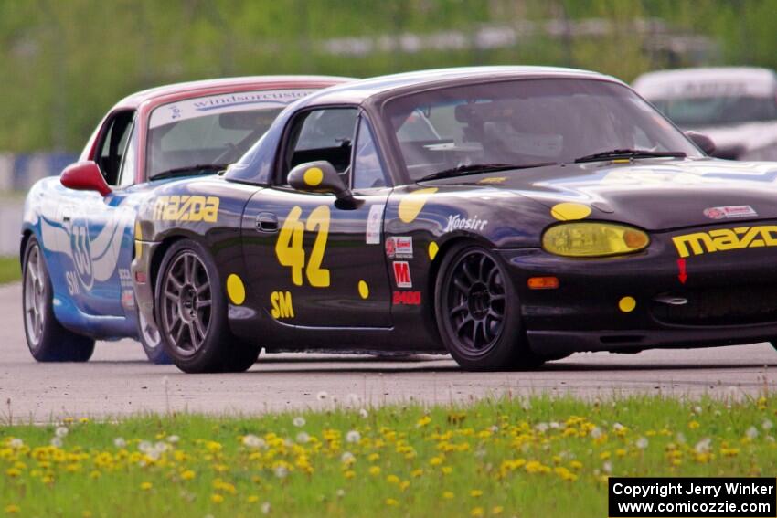 Greg Youngdahl's and Rick Buan's Spec Miata Mazda Miatas