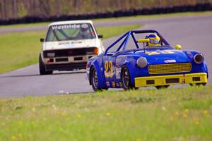 Bob Stream's H Production MG Midget and Jimmy Griggs' H Production VW Rabbit