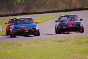 Samantha Silver's, Gordon Kuhnley's and Andrew Jenkins' Spec Miata Mazda Miatas