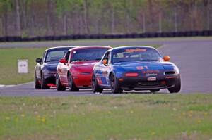 Gordon Kuhnley's, Andrew Jenkins' and Samantha Silver's Spec Miata Mazda Miatas