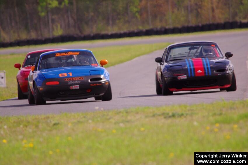 Samantha Silver's, Gordon Kuhnley's and Andrew Jenkins' Spec Miata Mazda Miatas