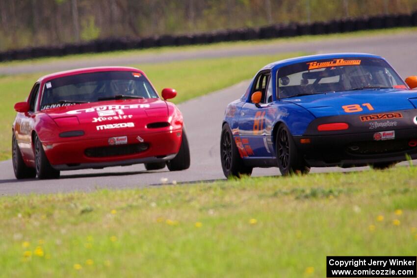 Gordon Kuhnley's and Andrew Jenkins' Spec Miata Mazda Miatas