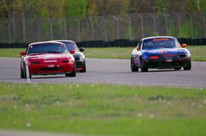 Gordon Kuhnley's, Andrew Jenkins' and Samantha Silver's Spec Miata Mazda Miatas