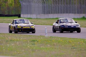 Paul Gilbert's and Greg Youngdahl's Spec Miata Mazda Miatas