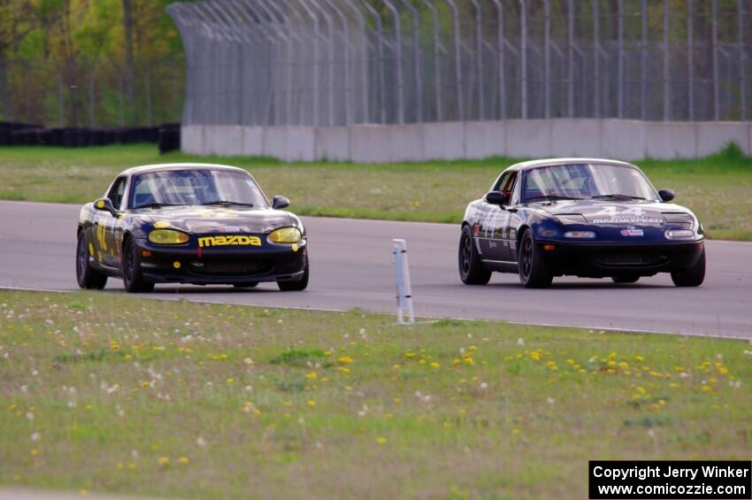 Paul Gilbert's and Greg Youngdahl's Spec Miata Mazda Miatas