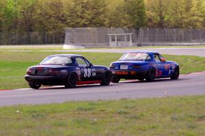 Gordon Kuhnley's and Samantha Silver's Spec Miata Mazda Miatas