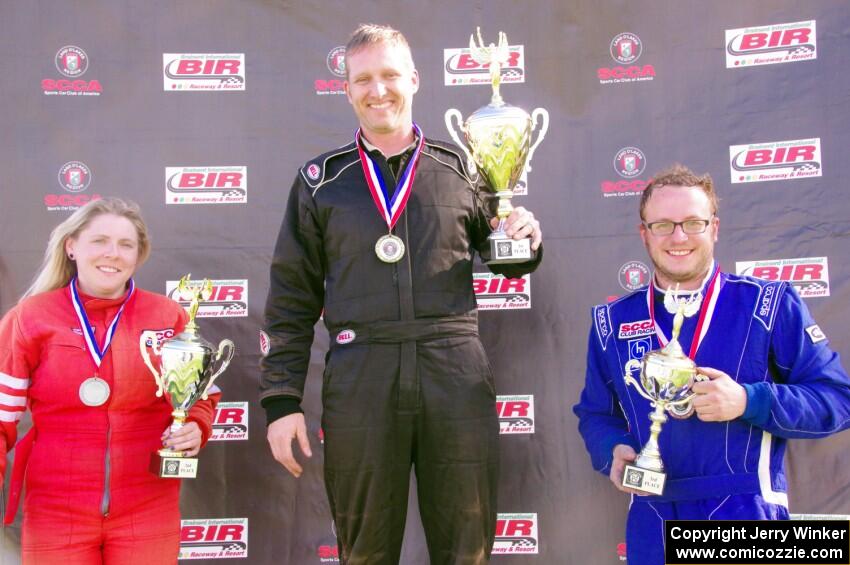 Spec Miata podium) 1. Chris Craft, 2. Samantha Silver, 3. Gordon Kuhnley