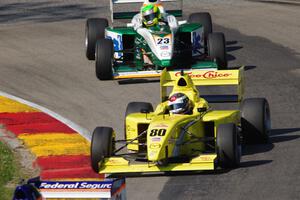 Pato O'Ward's and Will Owen's Élan Pro Formula Mazdas