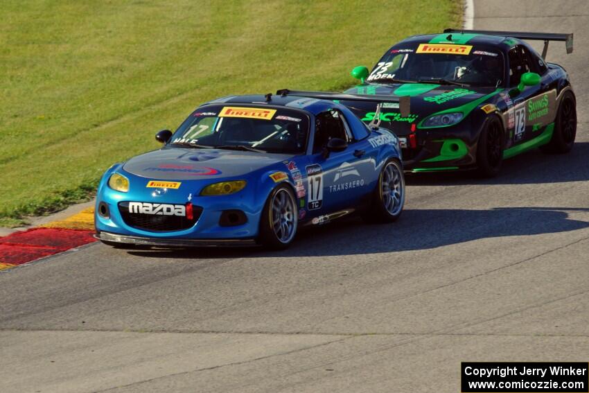 Randy Hale's and Daniel Moen's Mazda MX-5s