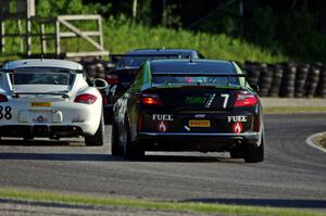 Jason Fichter's Honda Accord V6 Coupe chases Kevin Krauss' Porsche Cayman