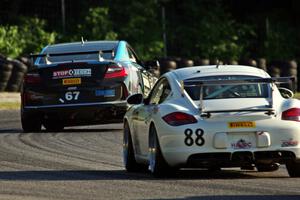 Shea Holbrook's Honda Accord V6 Coupe leads Kevin Krauss' Porsche Cayman