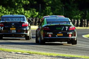 Jason Fichter's Honda Accord V6 Coupe chases Andrew Rains' Honda Accord V6 Coupe