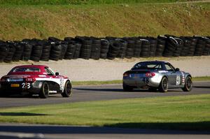 Sam Adams' Mazda MX-5 Cup and Eric Powell's Mazda MX-5 Cup