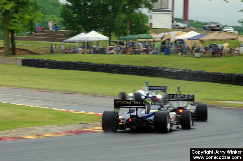 Dean Stoneman, Ed Jones and Félix Serrallés, all in Dallara IL-15s.