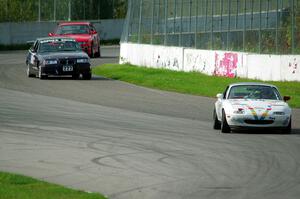 Gensoku Mazda Miata, Gopher Broke Racing BMW M3 and In the Red 1 BMW M3