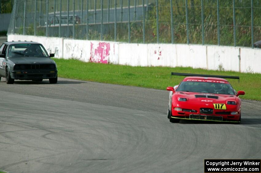 Braunschweig Chevy Corvette and Team Endurance BMW 325is