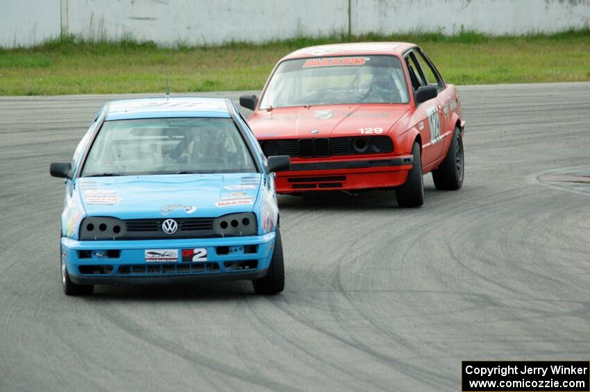 Blue Sky Racing VW Golf and E30 Bombers BMW 325i