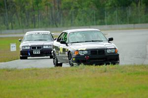 Noobman Racing BMW 325is and Gopher Broke Racing BMW M3