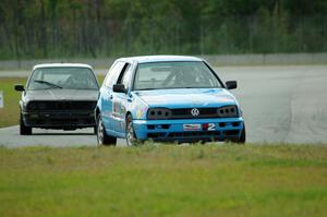 Blue Sky Racing VW Golf and Team Endurance BMW 325is