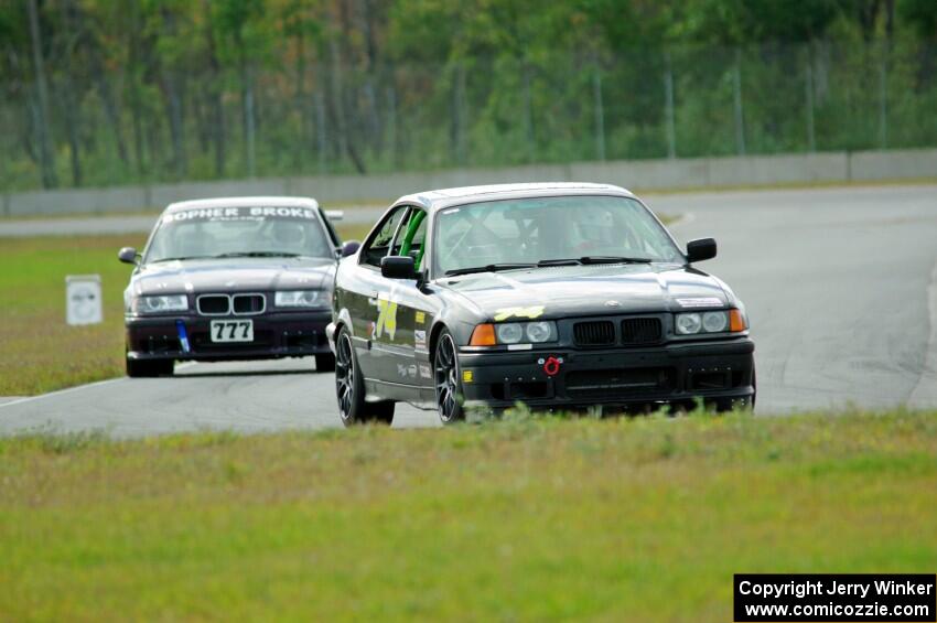 Noobman Racing BMW 325is and Gopher Broke Racing BMW M3