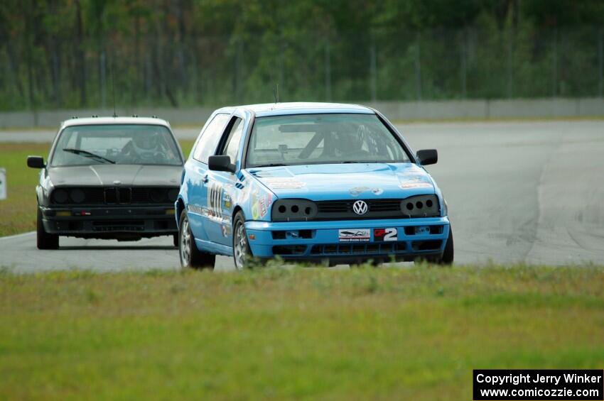 Blue Sky Racing VW Golf and Team Endurance BMW 325is