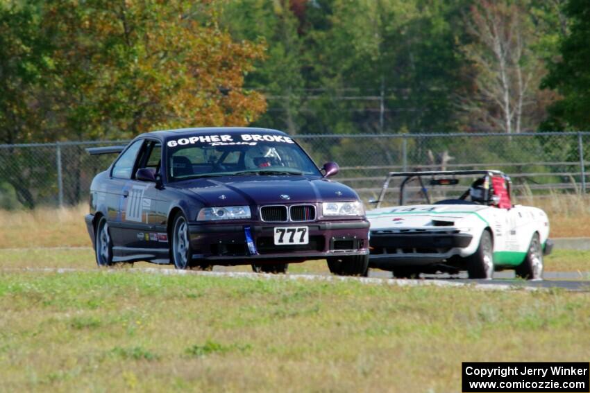 Gopher Broke Racing BMW M3 and Rat Patrol Triumph TR-7