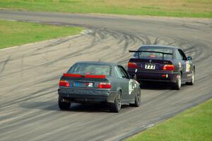 Gopher Broke Racing BMW M3 and North Loop Motorsports BMW 323is