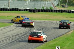In the Red 2 BMW 325is, Braunschweig Chevy Corvette, Noobman Racing BMW 325is and Flatline Performance Honda Civic