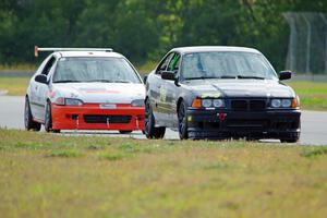 Noobman Racing BMW 325is and Flatline Performance Honda Civic