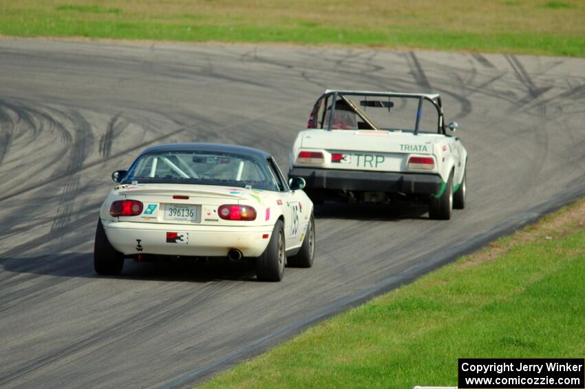 Rat Patrol Triumph TR-7 and Gensoku Mazda Miata
