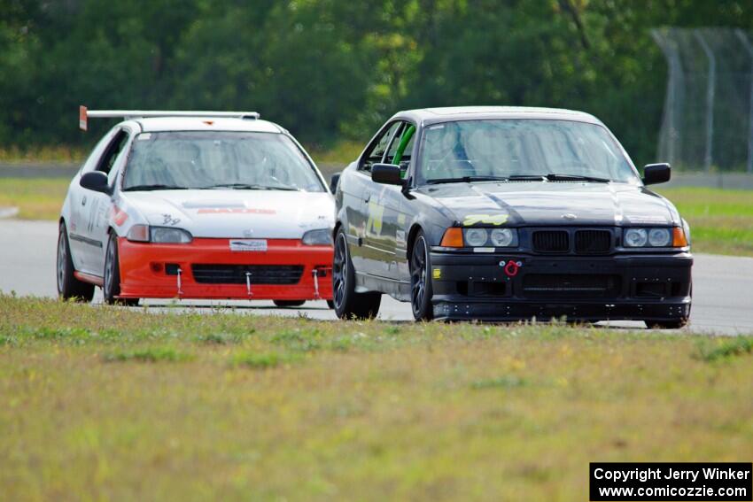 Noobman Racing BMW 325is and Flatline Performance Honda Civic