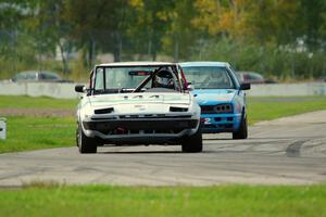 Rat Patrol Triumph TR-7 and Blue Sky Racing VW Golf