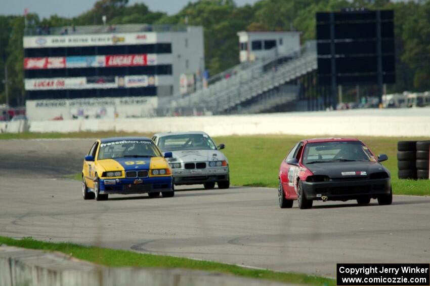 Fujin Racing Honda Civic, In the Red 2 BMW 325is and Beat the Devil Racing BMW 325is