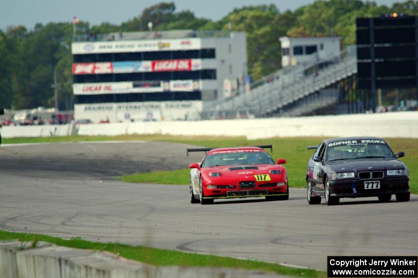 Gopher Broke Racing BMW M3 and Braunschweig Chevy Corvette